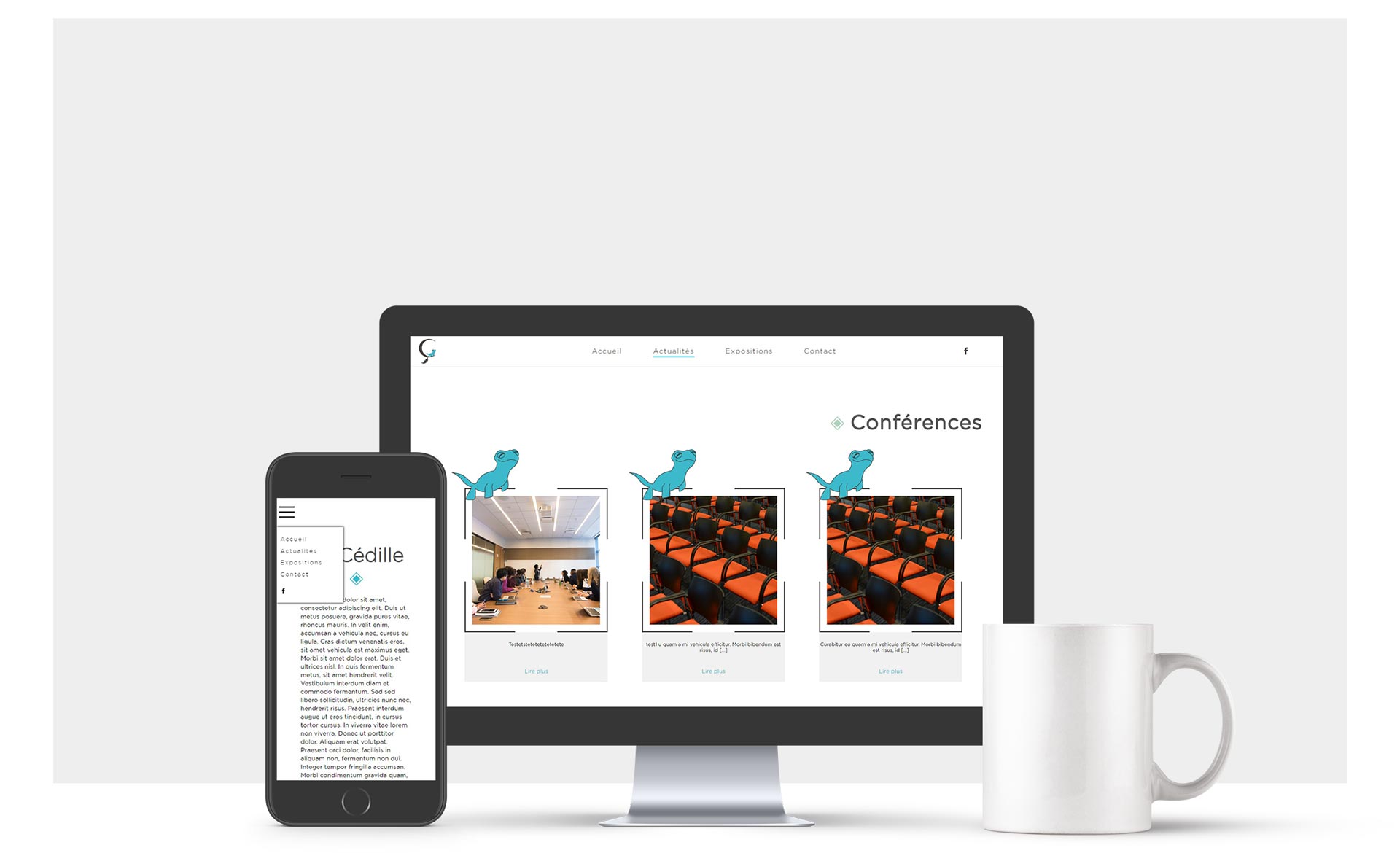 Oniri Studio Mockup Website Cedille
