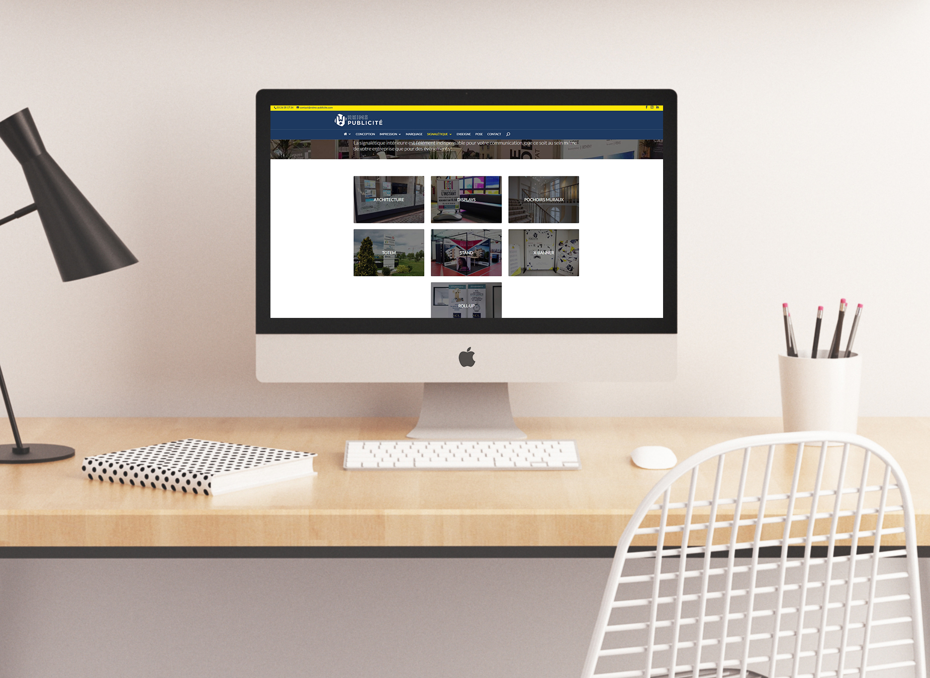Oniri Studio Mockup Website Reims Publicité