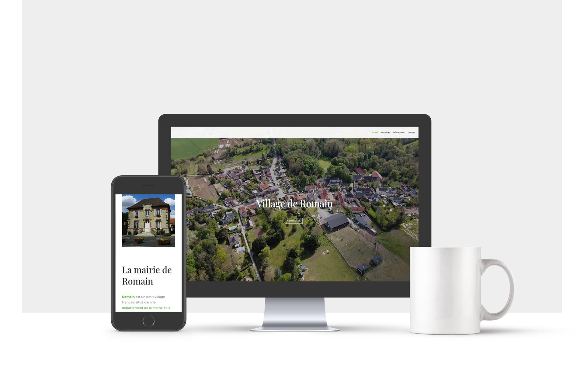 Oniri Studio Mockup Website Village Romain